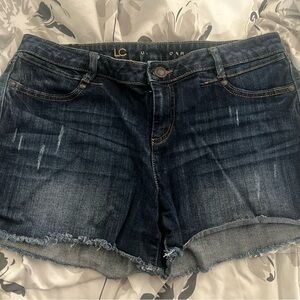 Women's Denim Shorts - Dark Blue